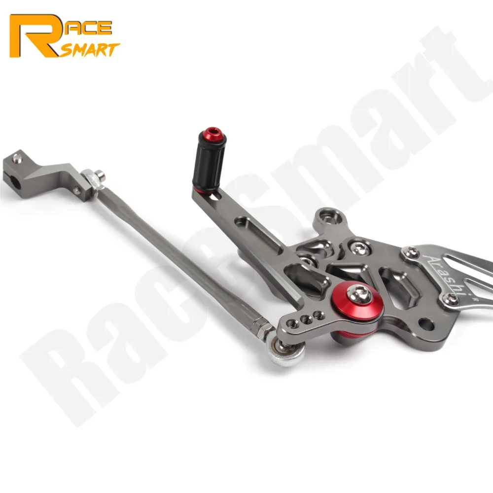 Для APRILIA RSV4 R/FACTORY 2009-2012 Задние подножки ног колышки педаль Аксессуары для мотоциклов ЧПУ Регулируемая Rearset подножки