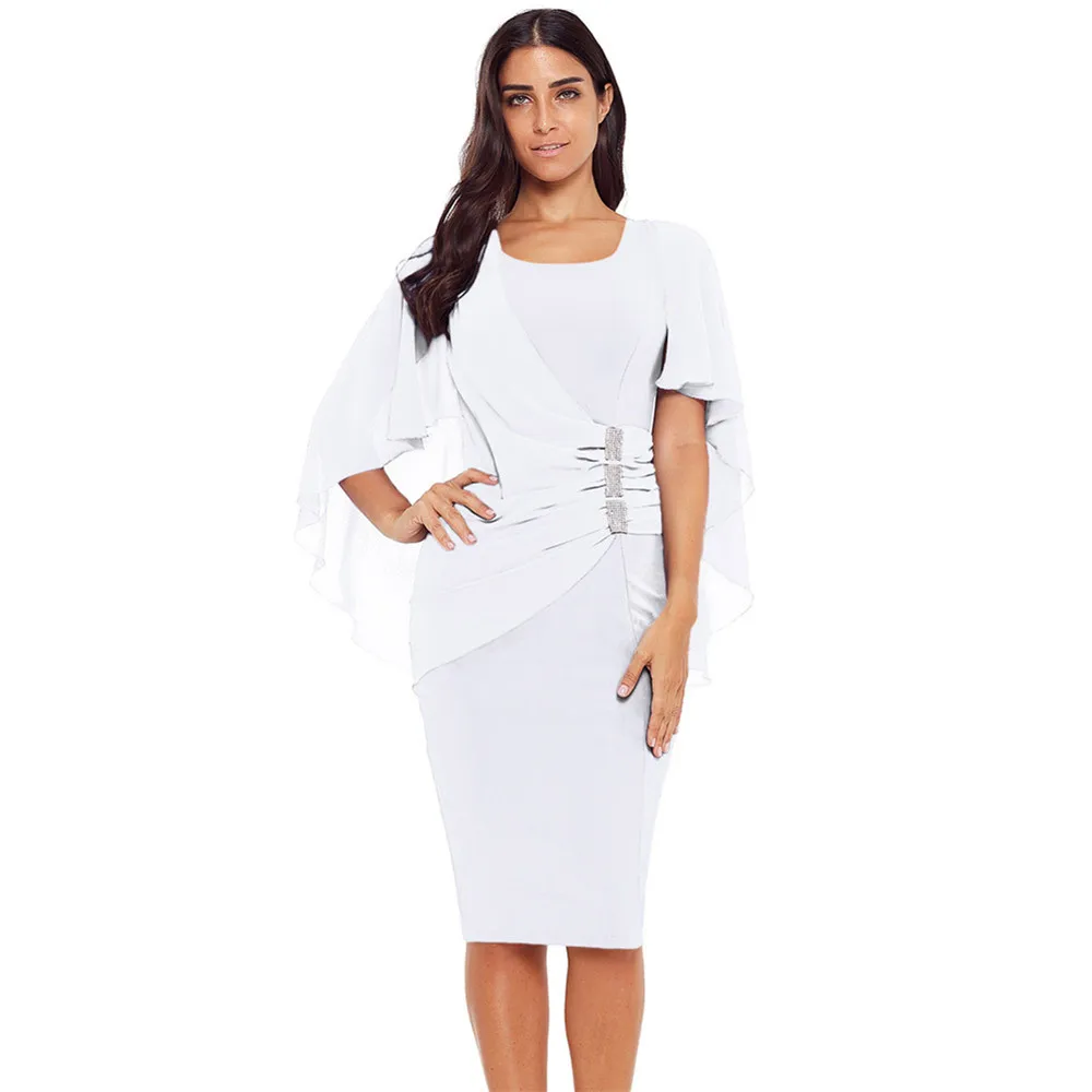 Women dress summer batwing sleeve pencil sexy elegant fashion party |