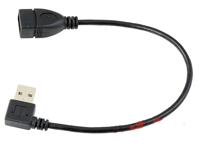Удлинительный Кабель USB 2 0 A M/F male female с прямым углом поворота м 90 градусов 20 см|angle