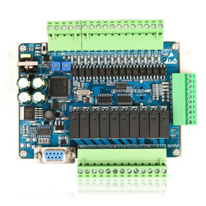 1 шт. с белой базой промышленная плата управления Plc FX3U 24MR поддержка Gx develoer