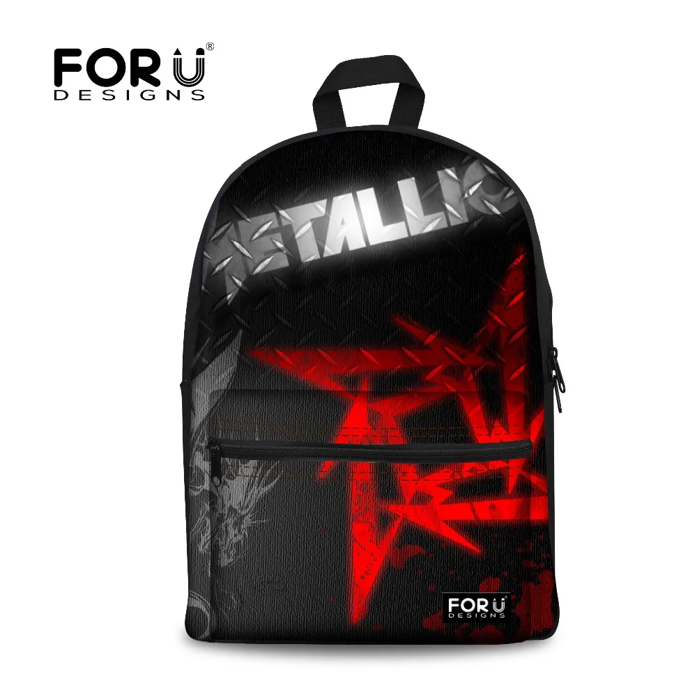 Forudesigns Metallica череп печати рюкзак для подростков мальчиков 2017 Детская школьная