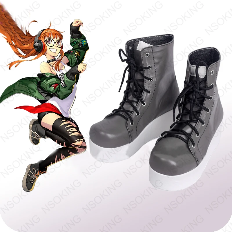 

New Persona 5 Futaba Sakura Cosplay Boots Anime Shoes Custom Made