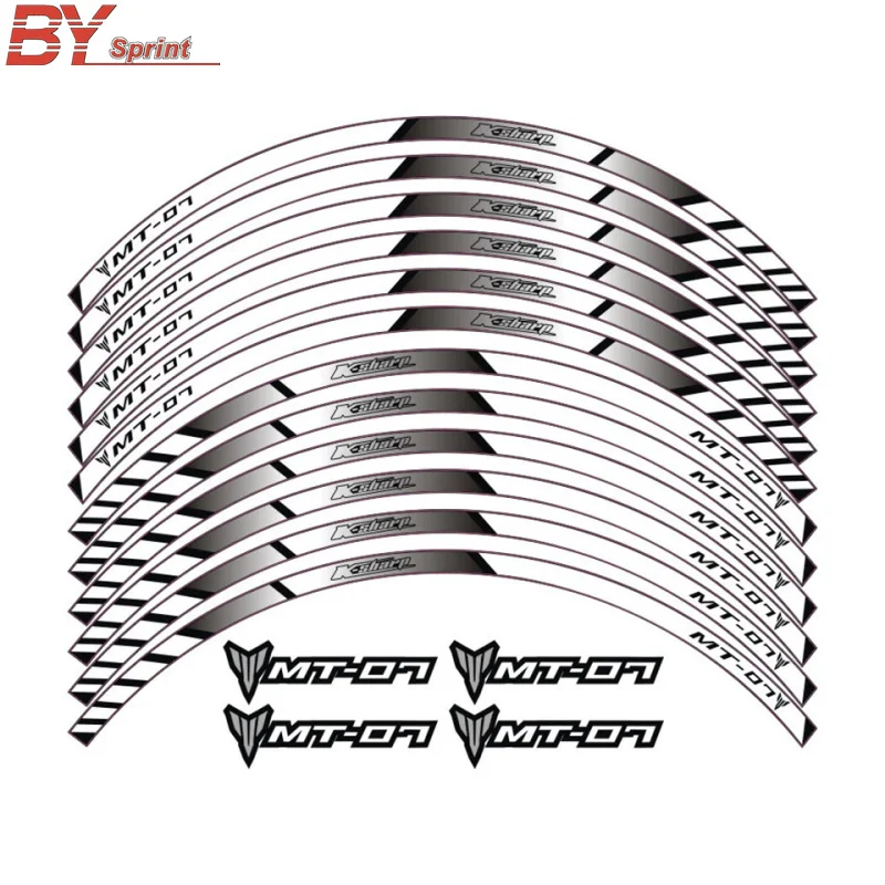 Наклейка для мотоцикла YAMAHA MT07 MT 07 700 900 850 12 X с толстыми краями|Наклейки и стикеры| |