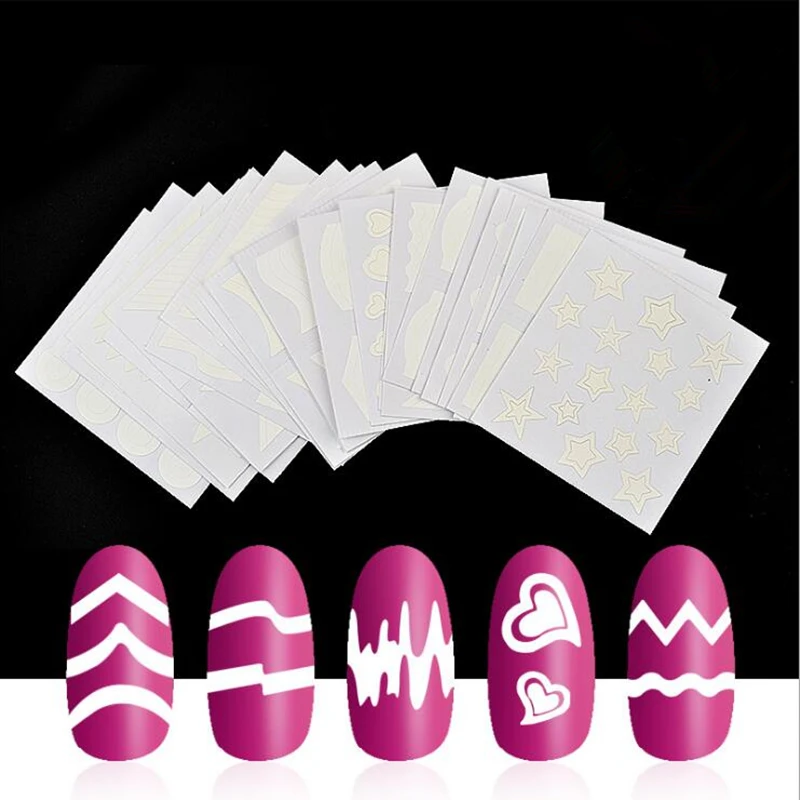 Наклейки для дизайна ногтей 24 шт./компл.|nail art decals|tip guidesart tools |