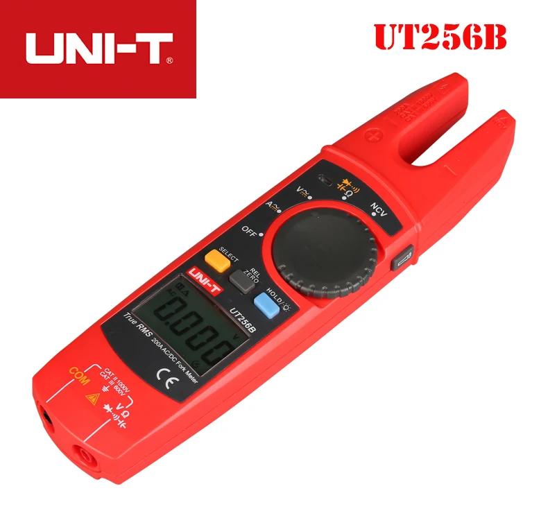 UNI-T UT256B цифровой True RMS Вилка автоматический мультиметр 200A AC DC токовые клещи NCV Тестер Вольтметр Ом колпачок Авто Диапазон больше