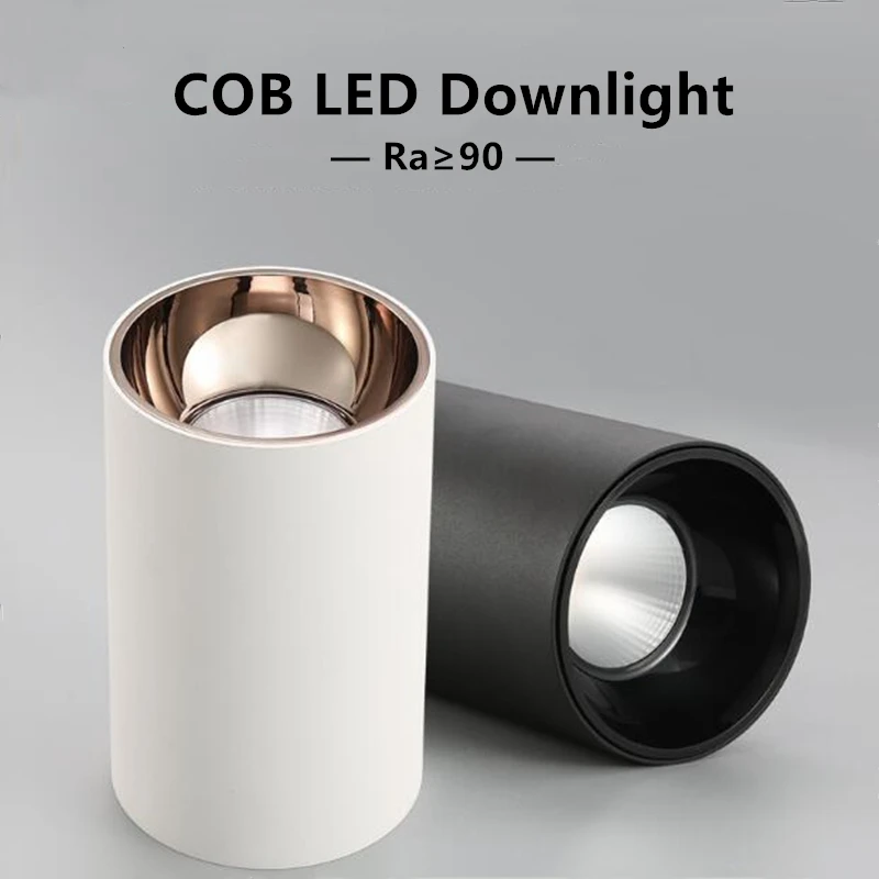 Круглый черный/белый корпус светодиодный крепеж на поверхности коксовой батареи