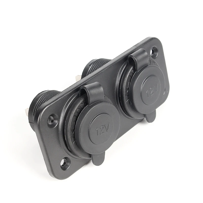 Cigarette Lighter 12V 24V мотоциклов коктейльное прикуривателя Зарядное устройство гнездо 5V 2.1A 1A Dual USB трактор адаптер фиксированной доска автомобиля Питание - Название цвета: Cigarette Lighter