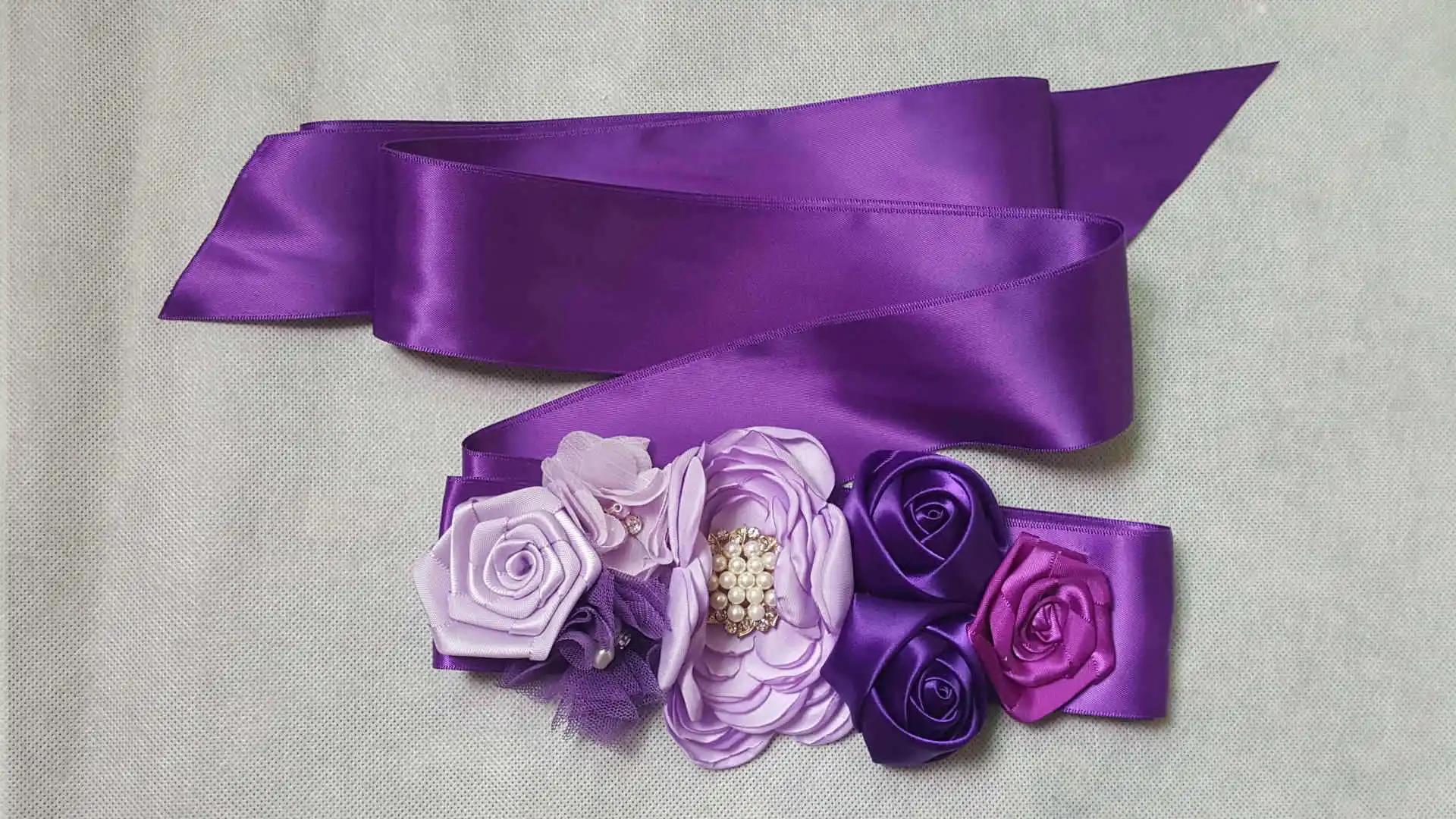 

European And American New Luxury Hand-made Diamond Belt, Satin Dress, Waist Seal, Wedding Dress, Waist, Etc.
