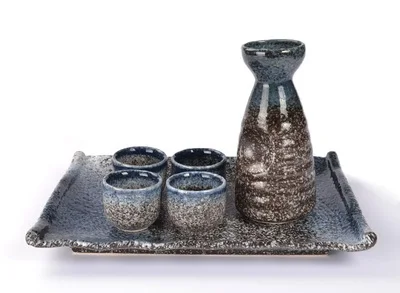 

Japanese wine jug Sake pot Ceramic pot pot Wine Japanese South Korea Qing wine set