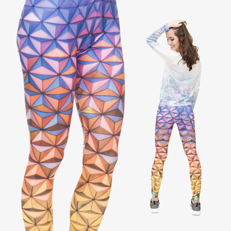 3D печати тренировки фитнес Йога Леггинсы высокие эластичные тренировочные