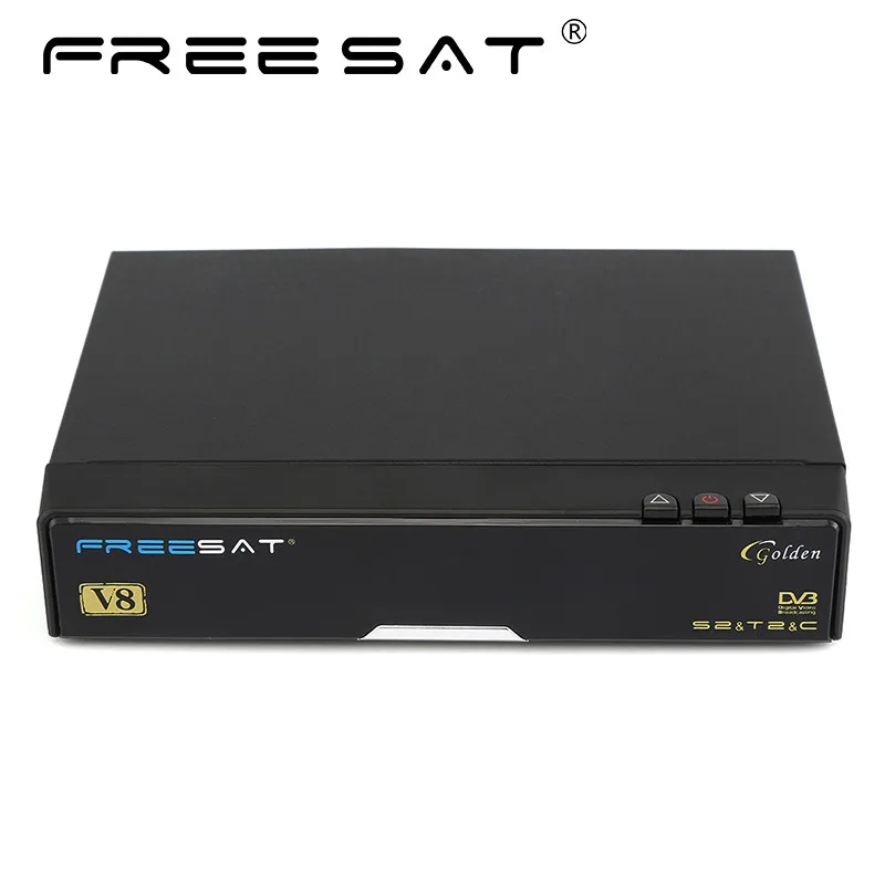 Freesat V8 Золотой Поддержка powervu Biss ключ CCcam IPTV DVB T2 S2 C спутниковый ресивер кабель