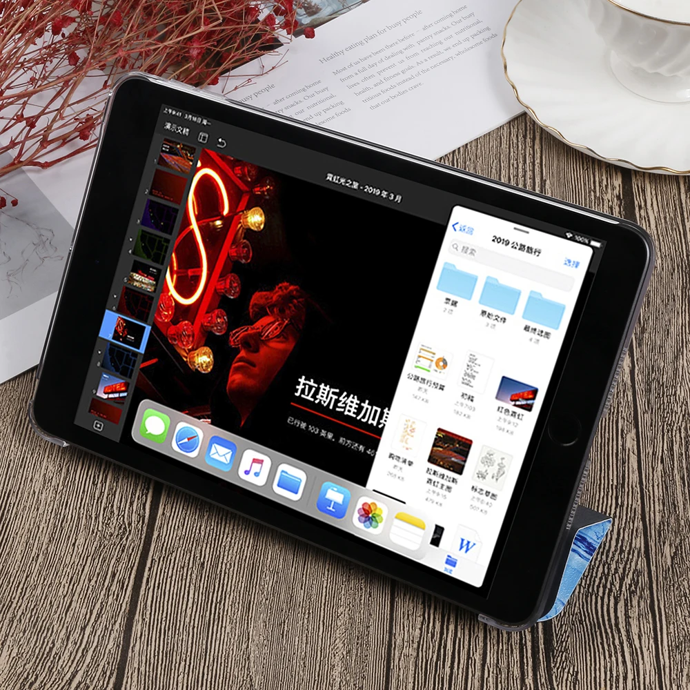 Чехол с окрашенной подставкой для iPad Mini 1 2 3 4 флип-чехол из искусственной кожи