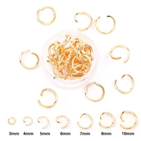 rose gold mixed color 45678910mm tone metal open jump rings necklace with close tool ring diy jewelry making