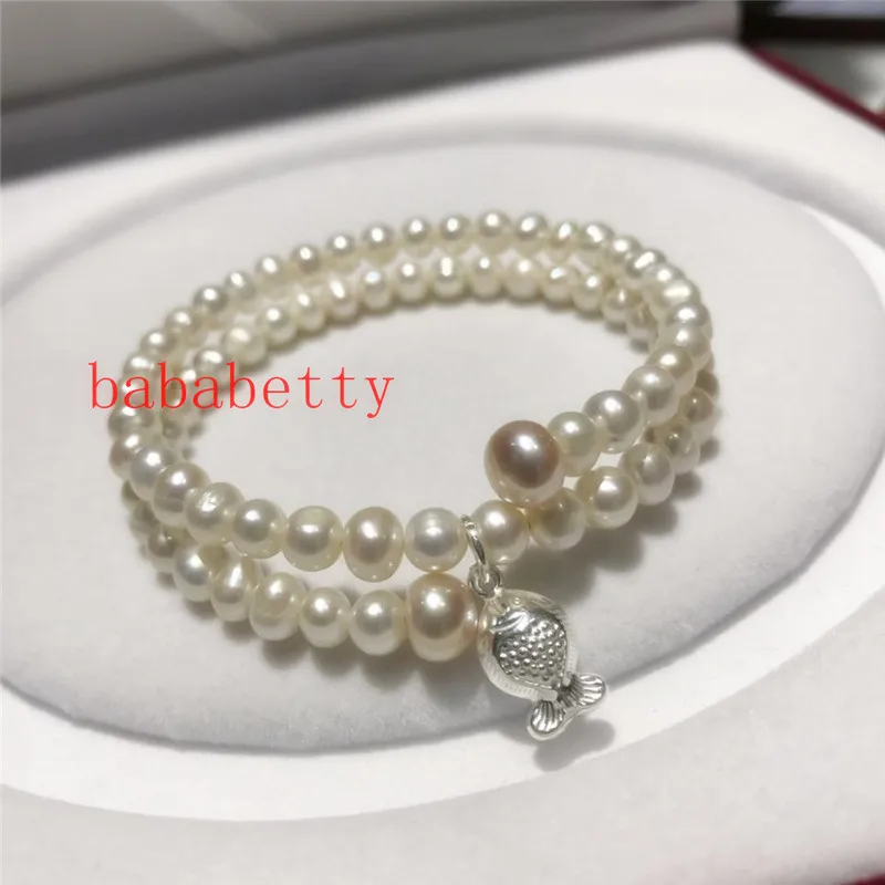 Новый модный новый натуральный пресноводный белый жемчуг 5-6 мм в форме картофеля