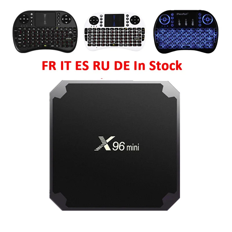 ТВ-приставка X96 mini Android 7.1.2 2 ГБ 16 1 8 четырехъядерный процессор Amlogic S905W Suppot H.265 UHD 4K 4