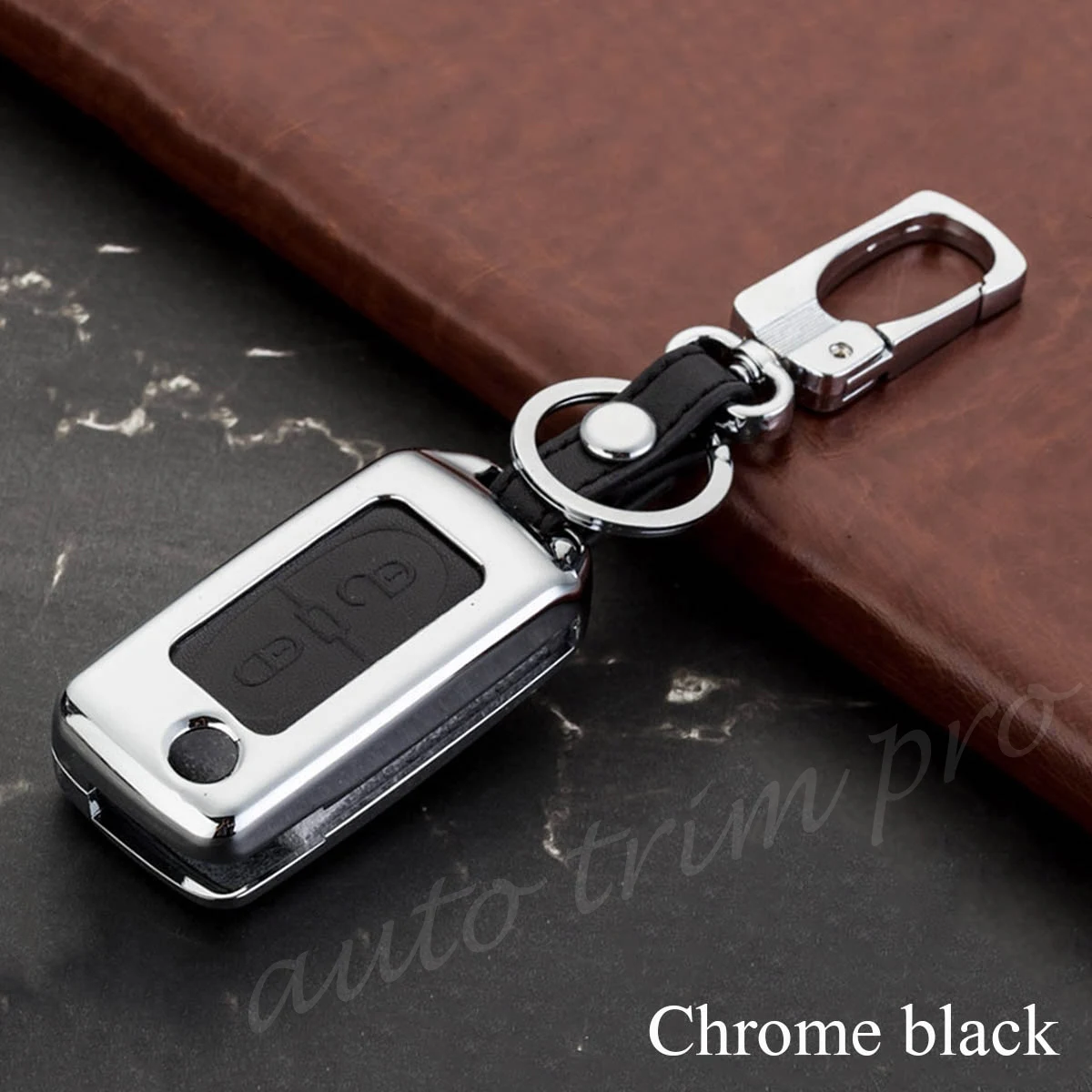 2 кнопки ключ чехол для промо-акций, пригодный для Citroen C2 C3 C4 C5 C6 C8 Xsara Picasso Quatre C-Triomphe аксессуары - Название цвета: Black