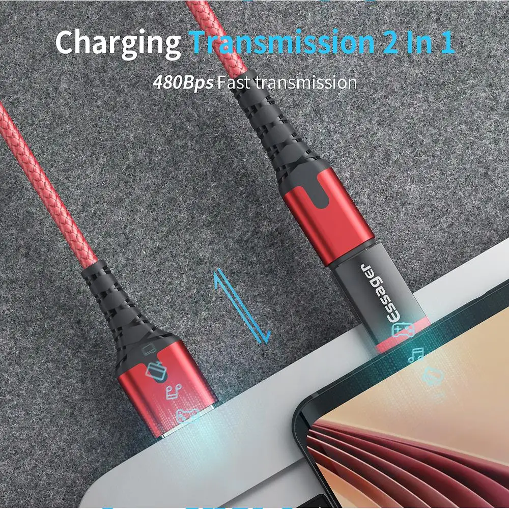 Адаптер Essager mi cro USB-type C OTG кабель для Xiaomi mi x 3 K20 Oneplus 7 Pro OTG type-C адаптер mi crousb USB C разъем