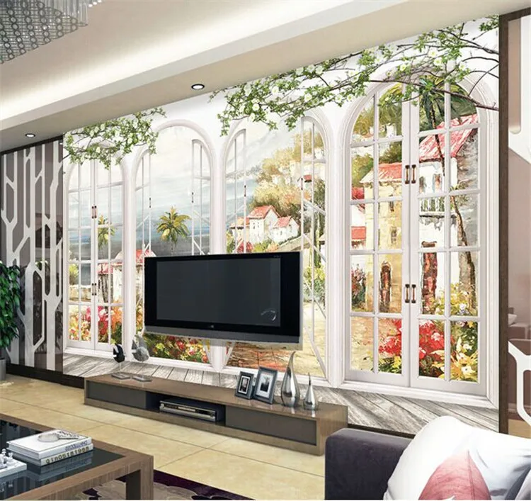 Пользовательские 3D фотообои европейская Минималистичная спальня гостиная фон