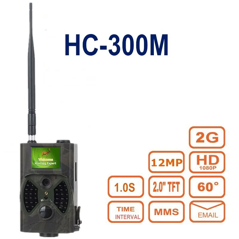 Wild Hunter Camera HC300M 12MP фотовспышки MMS/GPRS/SMTP 1080P охотничья камера ловушка 940nm ИК Ночное