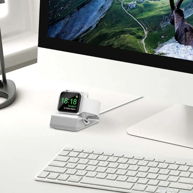 Алюминиевый держатель Подставка для зарядки док станция Apple Watch серии 1/2/3/4 42 мм 38 40