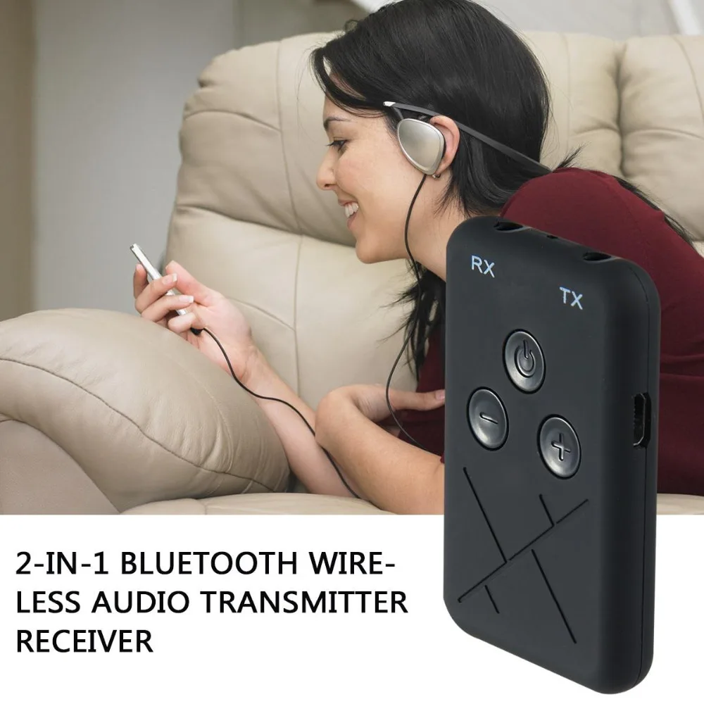 Hevaral Bluetooth 4 2 адаптер в 1 приемник и передатчик ТВ 3 5 мм AUX музыка стерео аудио Джек