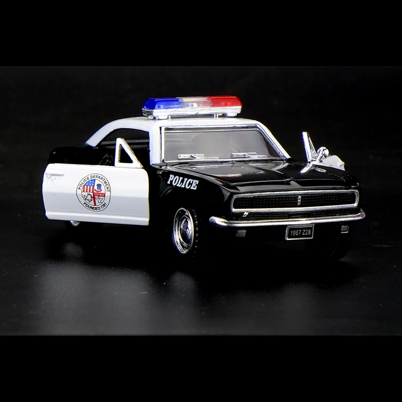 Kinsmart 1:37 1967 Chevrolet Camaro Z/28 полицейский игрушечный автомобиль сплав литья под