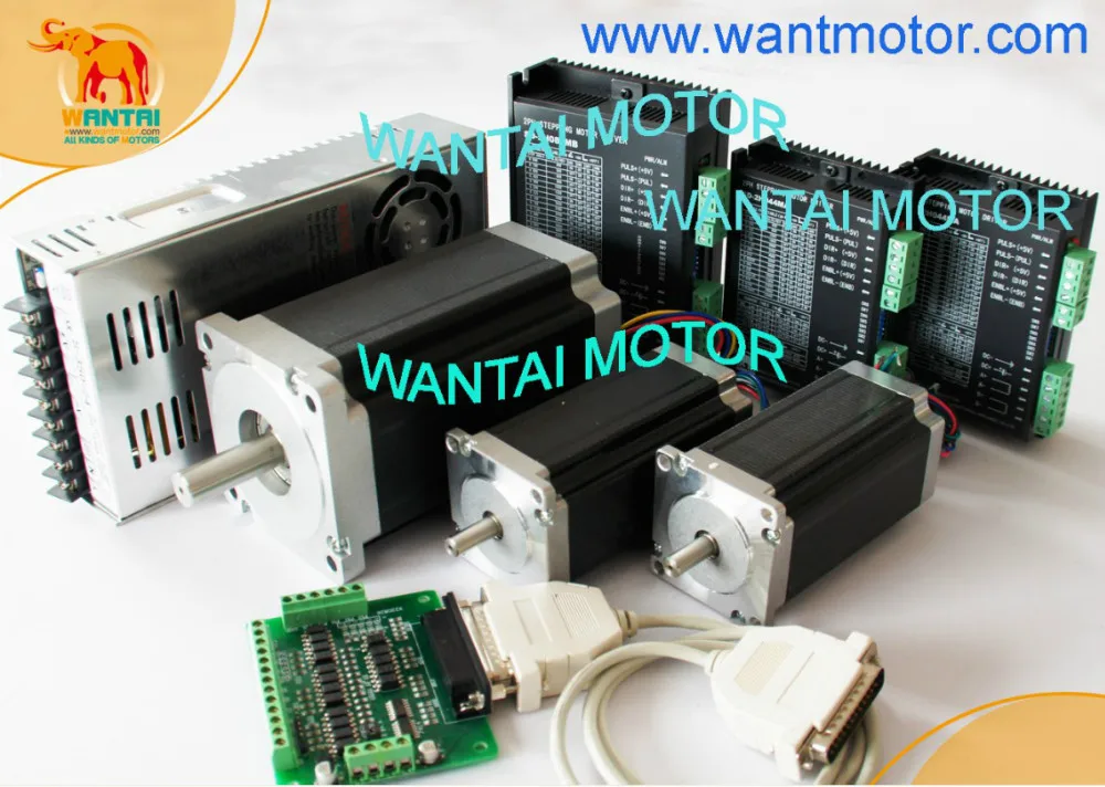 

(German, USA Ship& Free) 3Axis CNC Wantai Stepper Motor 428oz&1232oz,7.8A 3D Printer 57BYGH115-003B & DQ860MA