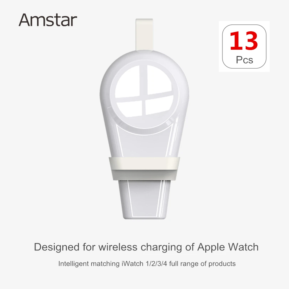 13 шт./лот амстар Беспроводной Зарядное устройство для наручных часов Apple Watch серии