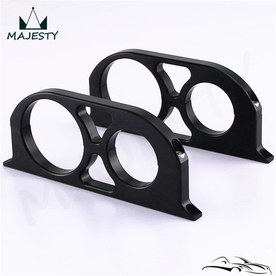 Dual Double 44mm&amp60mm Billet Fuel Pump Filter Mounting Bracket Clamp Kit | Автомобили и мотоциклы