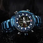 NAVIFORCE Роскошные Брендовые Часы мужские военные спортивные часы мужские Цифровые кварцевые часы полностью стальные водонепроницаемые наручные часы Relojes 2018