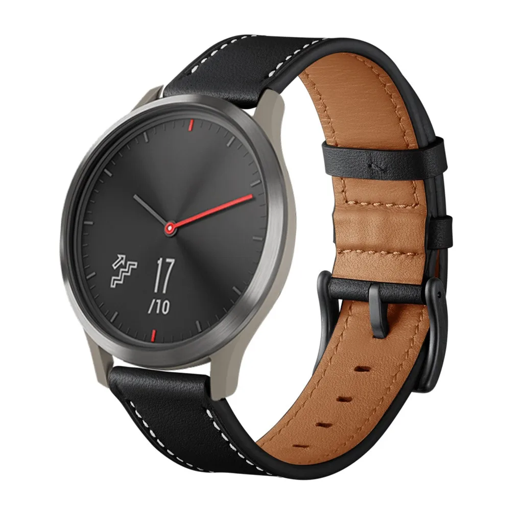 Для Garmin VIVOMOVE HR сменный Браслет наручных часов кожаный ремешок умные часы с ремнем браслет для ношения Аксессуары#626