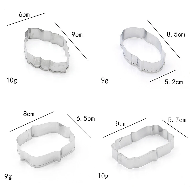 4 шт./компл. рамка из нержавеющей стали в европейском стиле форма рамки сделай сам