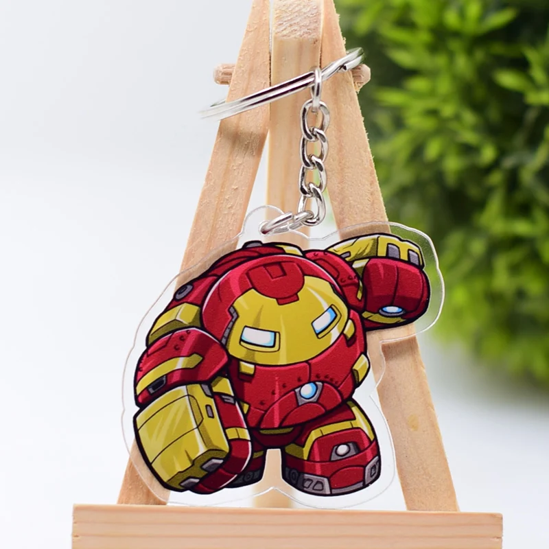 Avengers 132 Мстители брелок двухсторонний акриловый брелок Подвеска Аниме аксессуары брелок с фигурками из мультфильмов - Цвет: Avengers 132