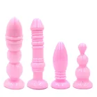 Анальная пробка розового цвета, массажер для точки G, Стимуляция клитора, интимные игрушки для женщин, Анальный вибратор для мужчин, Женский мастурбатор