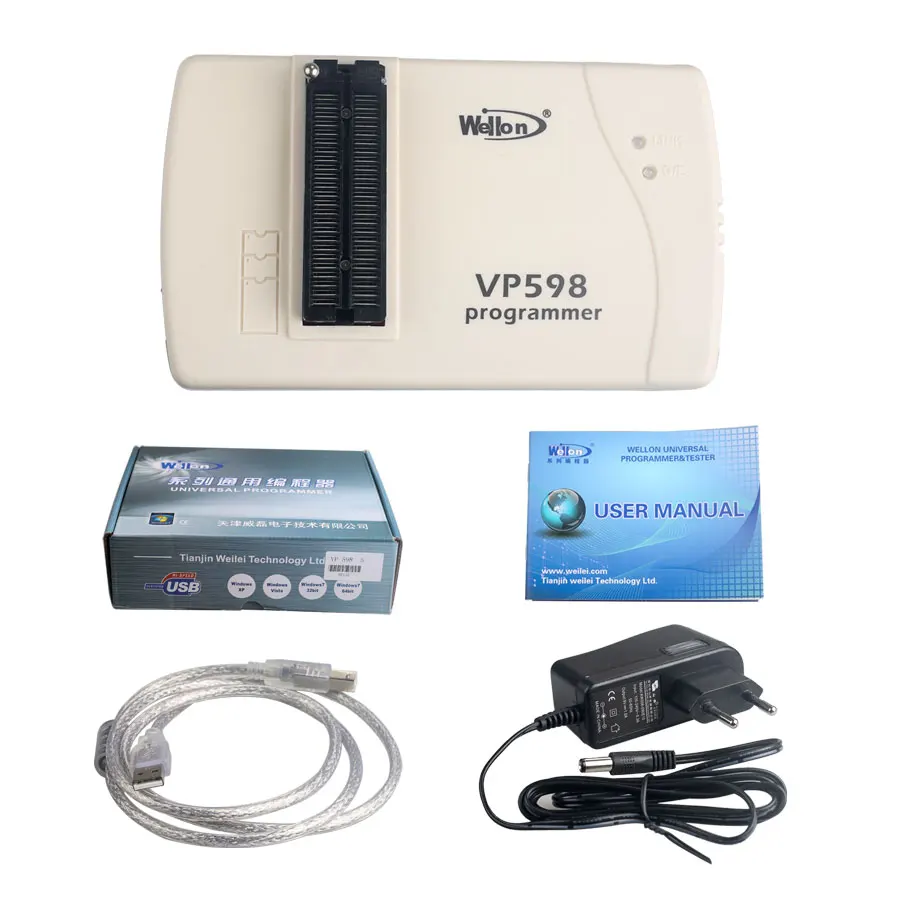 Оригинальный универсальный программатор Wellon VP598 (обновленная версия VP390)