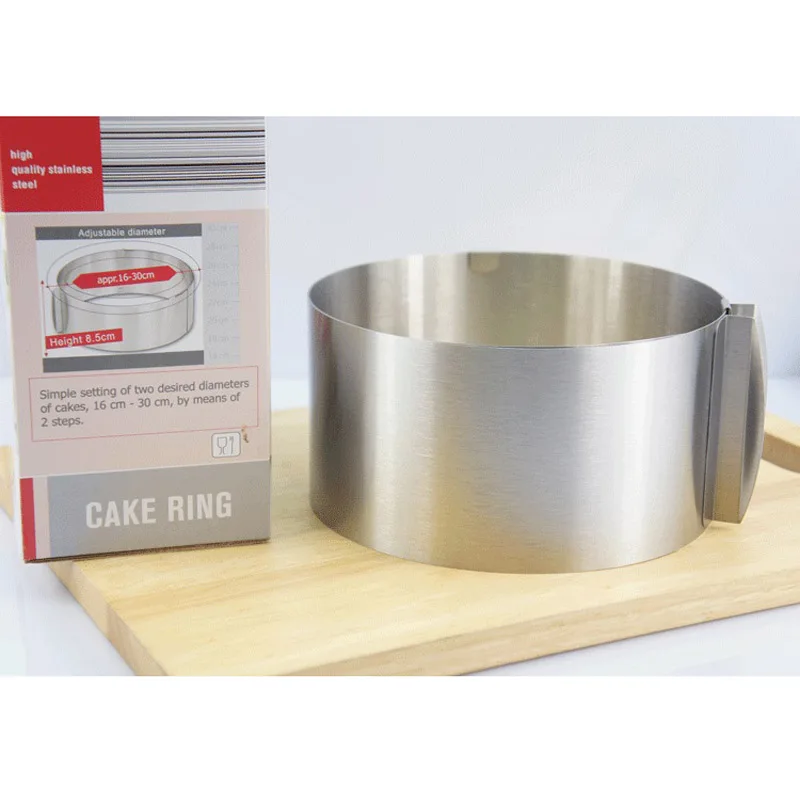 Регулируемая форма для торта из нержавеющей стали выдвижное кольцо Мусса 6 12