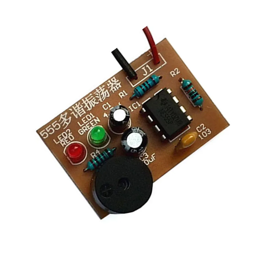 Cnikesin Diy 555 мультивибратора suite NE555 нестабильной схемы двойной flash электронные