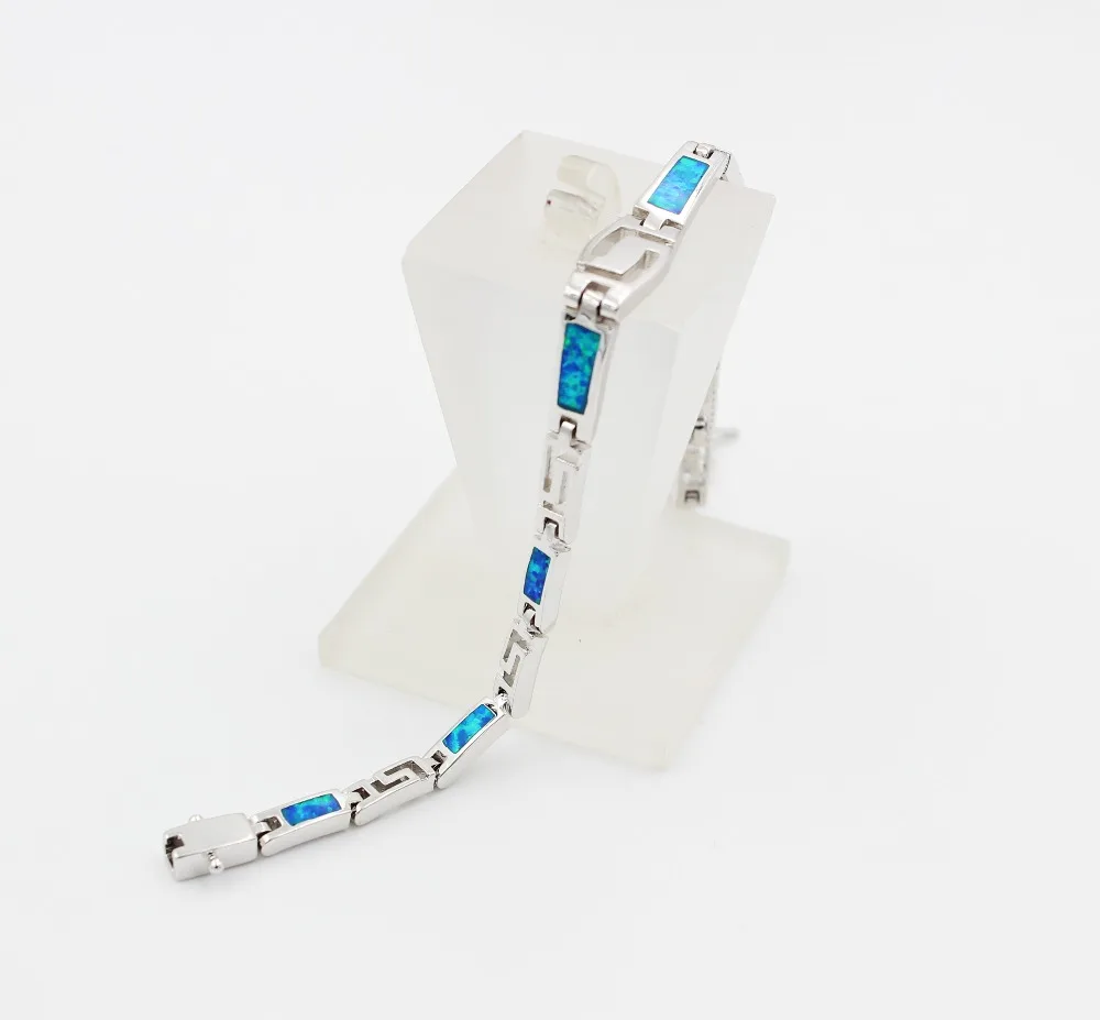 2016 новый дизайн геометрические браслеты с подвесками голубым огненным опалом |