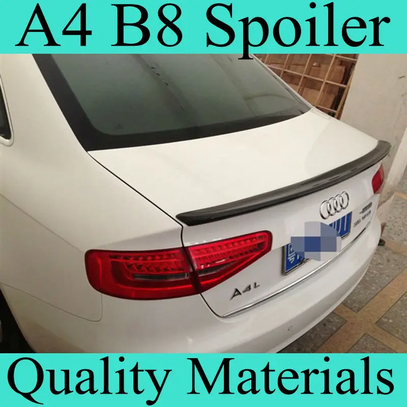 Audi A4 b8 глянцевый черный задний багажник крыла спойлер для 2012-2015 4-дверный седан
