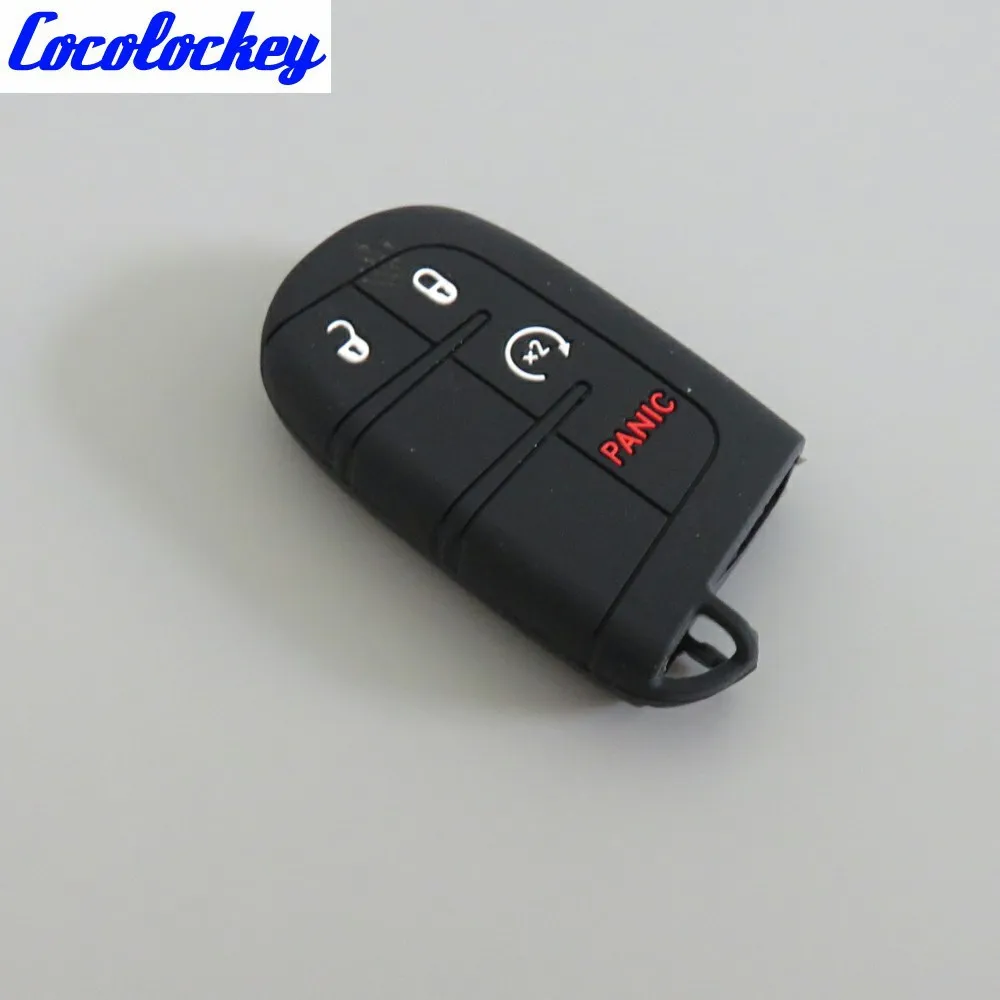Cocolockey силиконовый резиновый чехол брелок для автомобиля JEEP DODGE Chrysler без логотипа