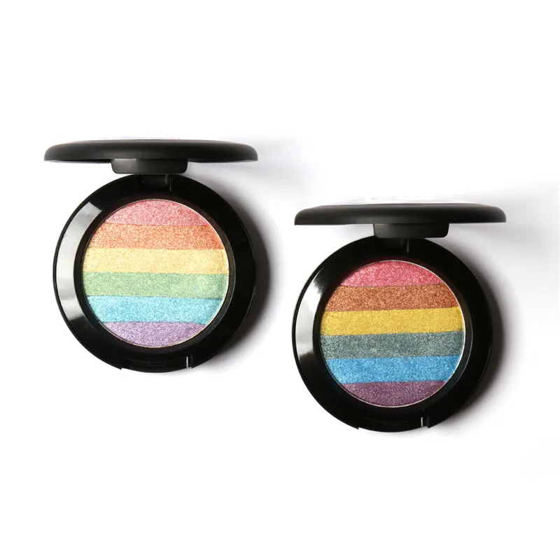 DIY Радужный хайлайтер осветлитель для лица бронзант контур наборы мерцающий