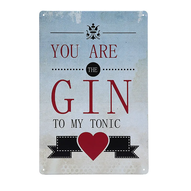 Оловянный постер Gin Is Liquid Sanity винтажный Декор для дома бара паба кабинета ретро