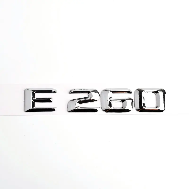 Trunk Rear Emblem Badge Chrome Letters E 200 260 for Mercedes Benz W211 W212 W213 CLASS E200 E260 E300 E320 E350 E55 4MATIC | Автомобили и