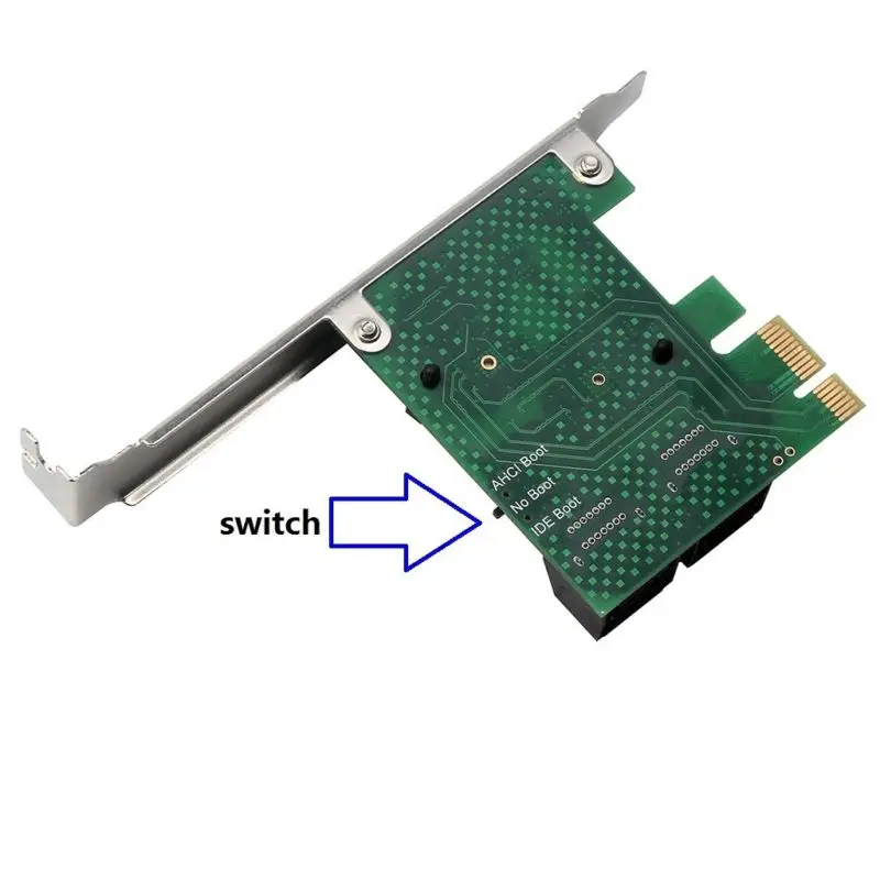 PCIe PCI Express до 6G SATA3.0 4-портовый SATA III расширительный контроллер адаптер карты для