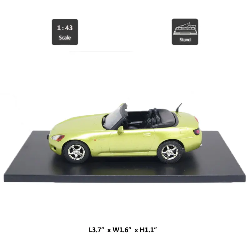 HOMMAT Simulation 1:43 Honda S2000 Кабриолет спортивная модель автомобиля Diecasts & Toy автомобили