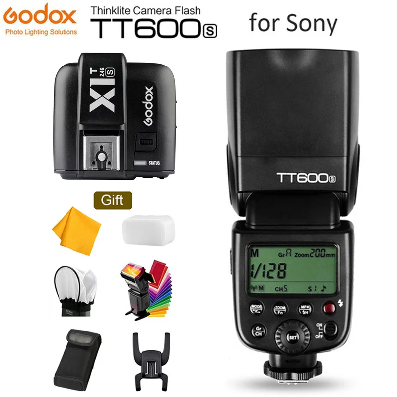 GODOX TT600S GN60 вспышки света ведомый Speedlite 2,4 г Беспроводной X Системы+ X1T-S передатчик для sony A7S A7R II A7MII A6000 - Цвет: TT600S add X1T-S