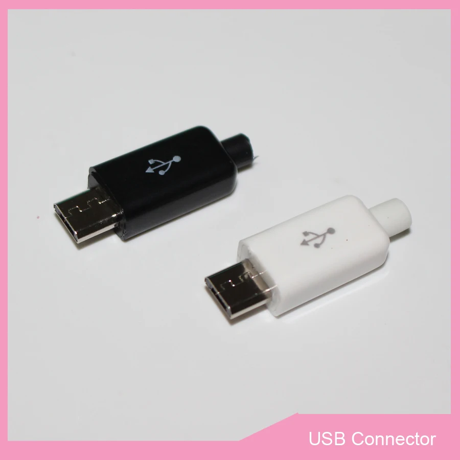 10 комплектов 5PIN Micro USB штекер разъем зарядное устройство 5P хвостовый зарядный 4 в 1