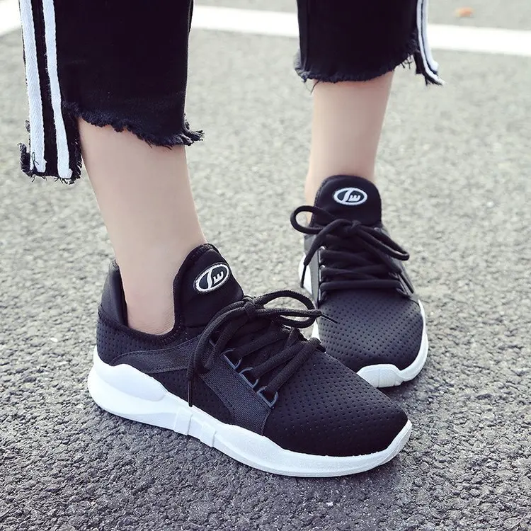 2019 Новая летняя спортивная обувь женская дышащая сетчатая Вулканизированная