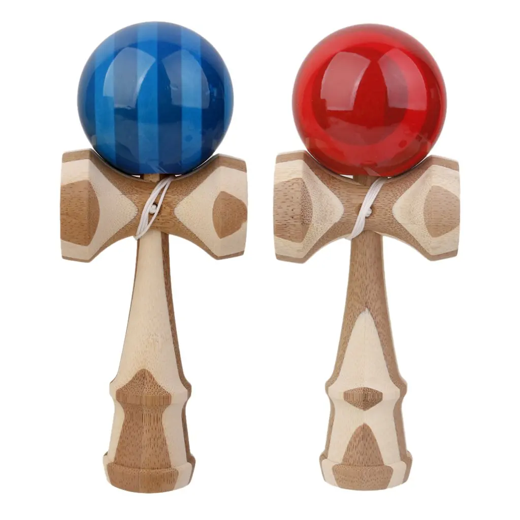 2 шт. бамбук Kendama японская традиционная игра баланс развития Развивающие игрушки