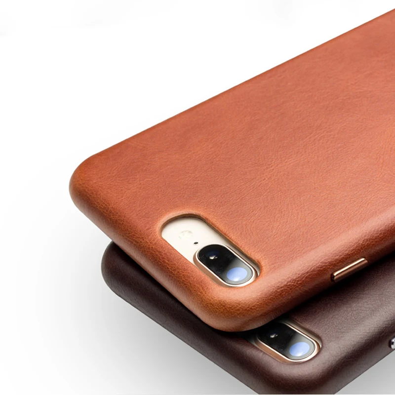 Чехол QIALINO из натуральной кожи для iPhone 7 8 Plus X XS Ультратонкий чехол телефона Apple